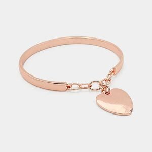 NWT Mia bangle heart dangle bracelet in copper